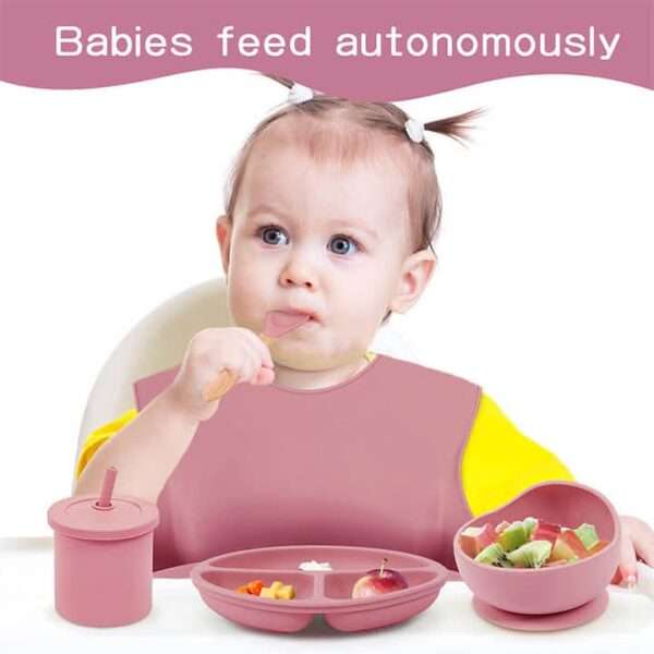 Silicone Baby Feeding Set: Safe, Durable, and Convenient During Mealtimes